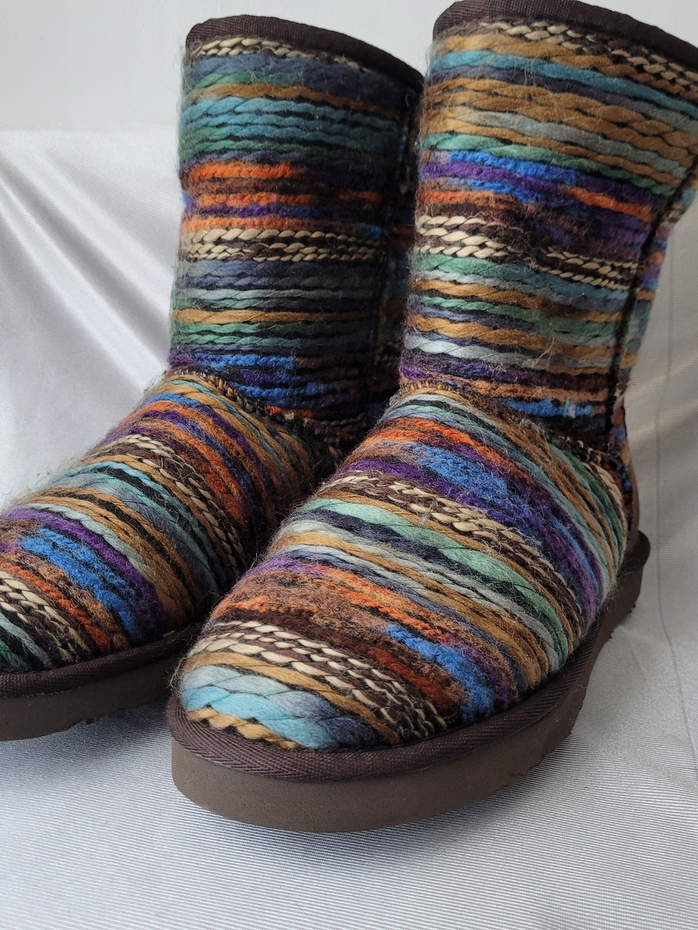 Lamo Women Multi-color Textile Woven Yarn Juarez Boot Size 9